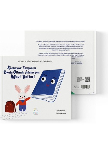 Selen Çizmeci - Karbeyaz Tavşan’ın Okula Gitmek Istemeyen Mavi Defteri