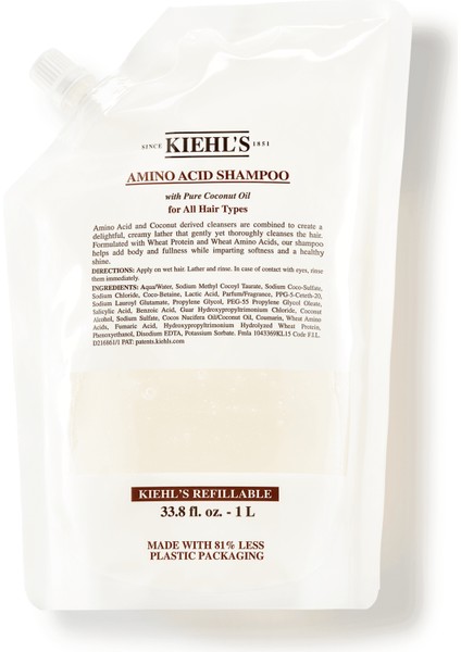 Amino Acid Normal Saçlar Için Hindistan Cevizi Yağı Içeren Şampuan 1l - Refill