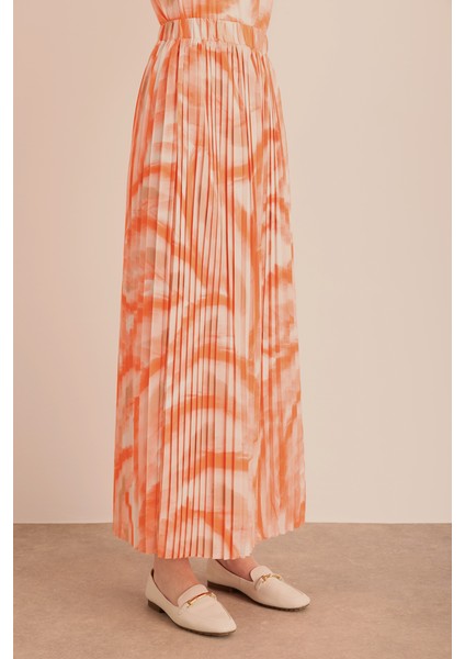 Desenli Piliseli Beli Lastikli Etek indirimleri