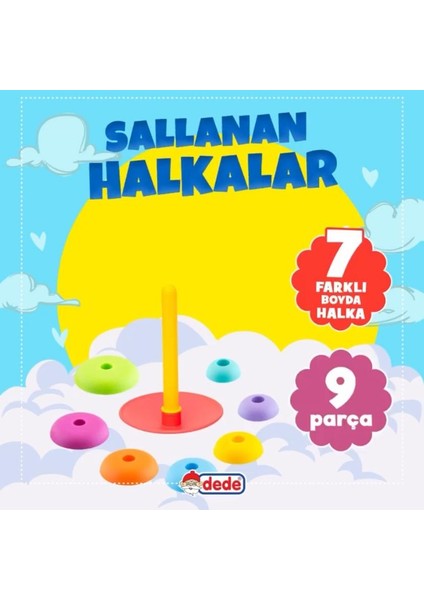 Sallanan Halkalar - Bebek Oyuncakları - Eğitici Oyuncak Eğlenceli Kule Dizme Renk Şekil Öğrenme Oyun modelleri
