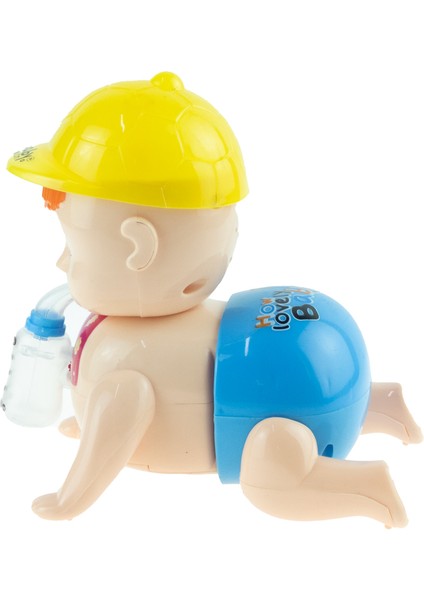 Oyuncak Bebek Emekleyen Bebek Işıklı Sesli Hareketli 15 cm