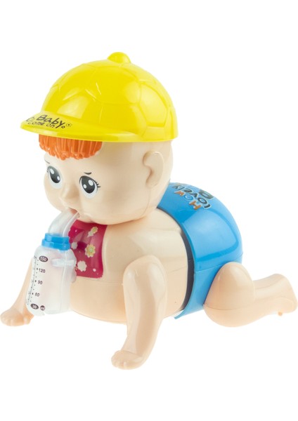 Oyuncak Bebek Emekleyen Bebek Işıklı Sesli Hareketli 15 cm