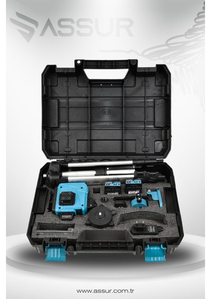Profesyonel 360° 16 Köşe Otomatik Hizalama Tripod'lu Lazer Metre Hizalama fırsatları