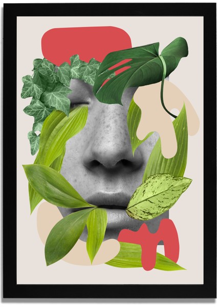 Yapay Zeka Görselli Mdf Plastik Çerçeveli Dekoratif Tablo