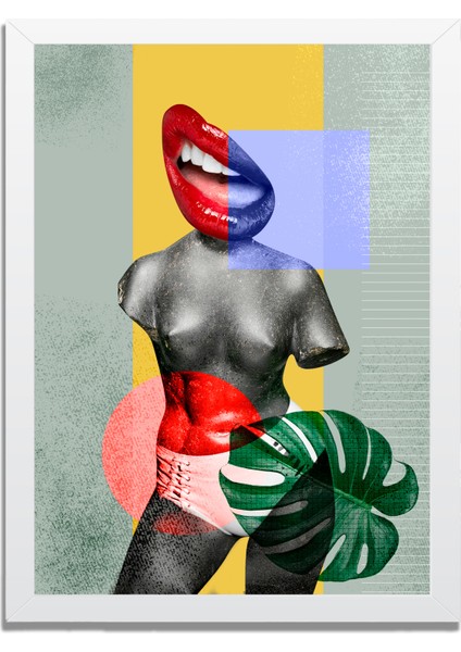 Yapay Zeka Görselli Mdf Plastik Çerçeveli Dekoratif Tablo fırsatları