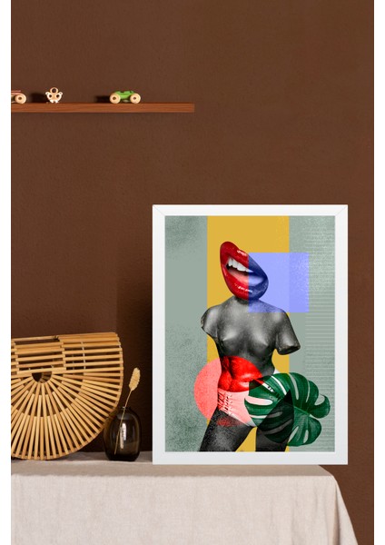 Yapay Zeka Görselli Mdf Plastik Çerçeveli Dekoratif Tablo indirimleri