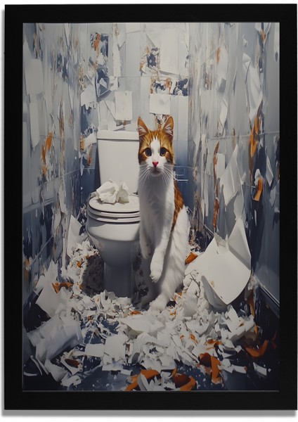 Yapay Zeka Görselli Mdf Plastik Çerçeveli Dekoratif Tablo