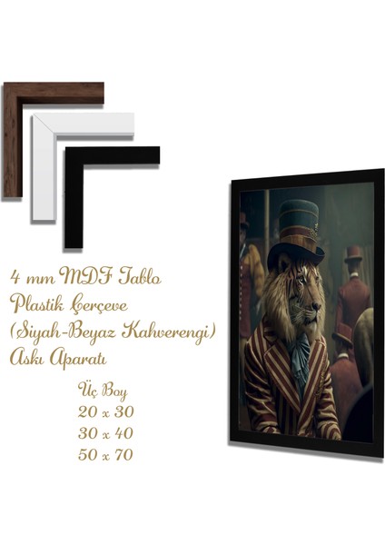 Yapay Zeka Görselli Mdf Plastik Çerçeveli Dekoratif Tablo fiyatları