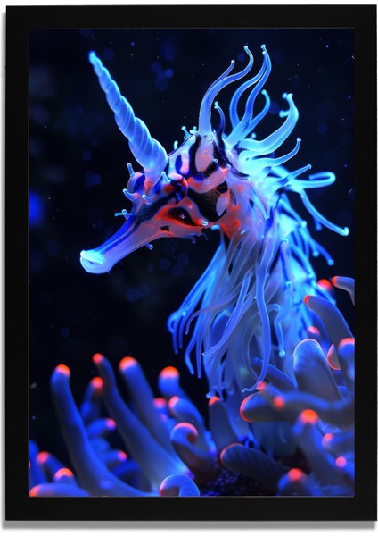 Yapay Zeka Görselli Mdf Plastik Çerçeveli Dekoratif Tablo