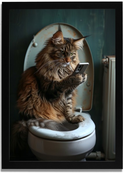 Yapay Zeka Görselli Mdf Plastik Çerçeveli Dekoratif Tablo