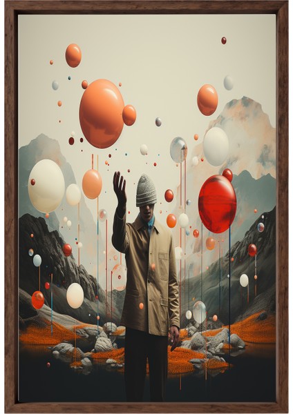 Yapay Zeka Görselli Mdf Plastik Çerçeveli Dekoratif Tablo modelleri