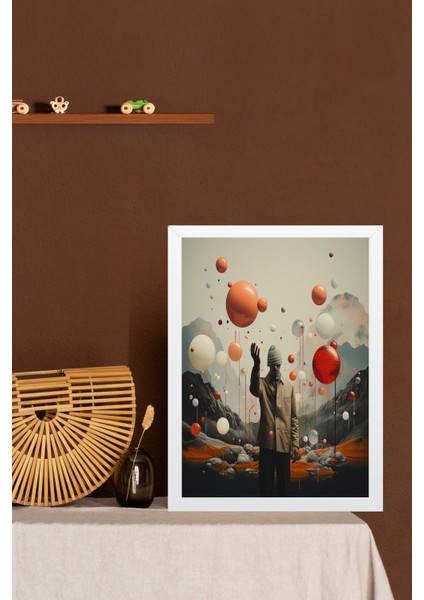 Yapay Zeka Görselli Mdf Plastik Çerçeveli Dekoratif Tablo indirimleri