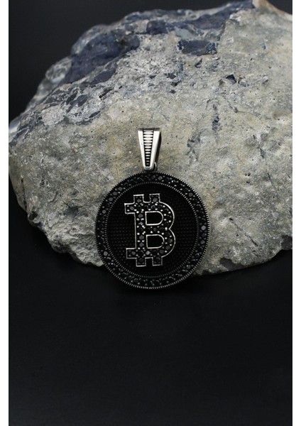 Kolye Ucu Bitcoin 925 Ayar Gümüş 901608