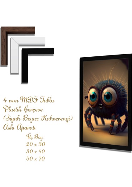 Yapay Zeka Görselli Mdf Plastik Çerçeveli Dekoratif Tablo fiyatları