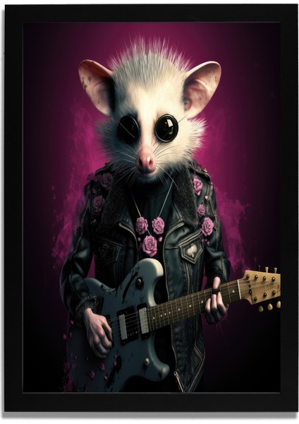 Yapay Zeka Görselli Mdf Plastik Çerçeveli Dekoratif Tablo