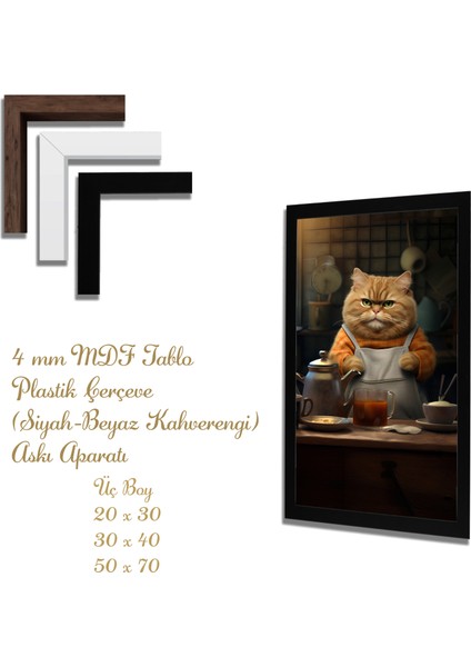 Yapay Zeka Görselli Mdf Plastik Çerçeveli Dekoratif Tablo fiyatları