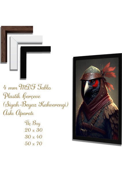 Yapay Zeka Görselli Mdf Plastik Çerçeveli Dekoratif Tablo fiyatları