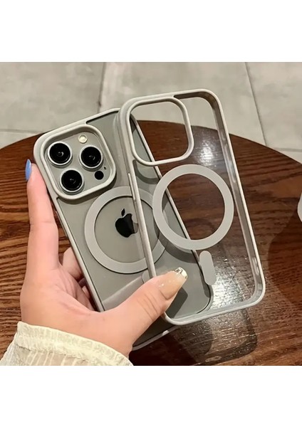 Apple iPhone 16 Pro Max Uyumlu Magsafe Destekli Sert Silikon Kılıf