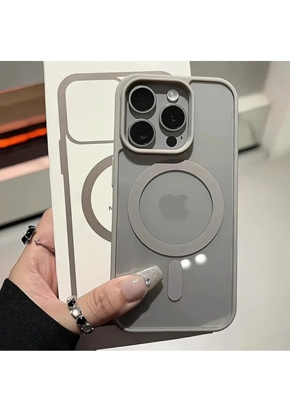 Apple iPhone 16 Pro Max Uyumlu Magsafe Destekli Sert Silikon Kılıf fırsatları