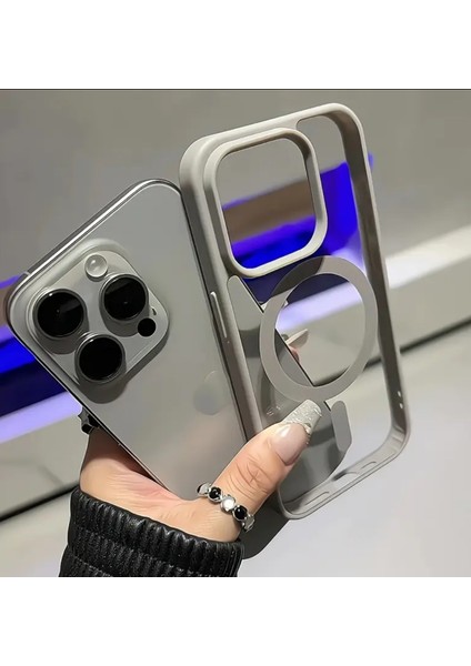 Apple iPhone 16 Pro Max Uyumlu Magsafe Destekli Sert Silikon Kılıf indirimleri