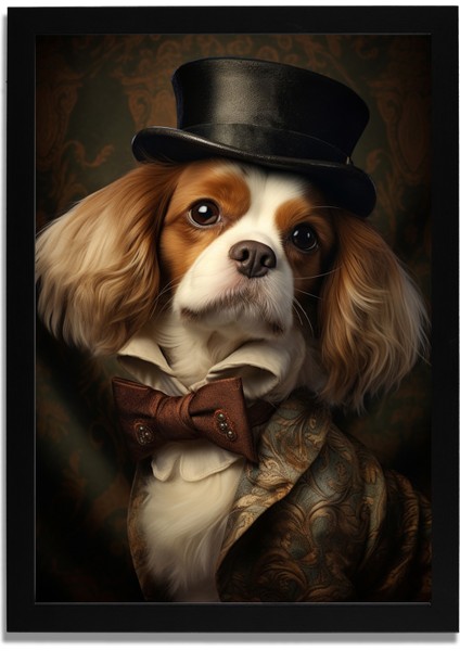 Yapay Zeka Görselli Mdf Plastik Çerçeveli Dekoratif Tablo