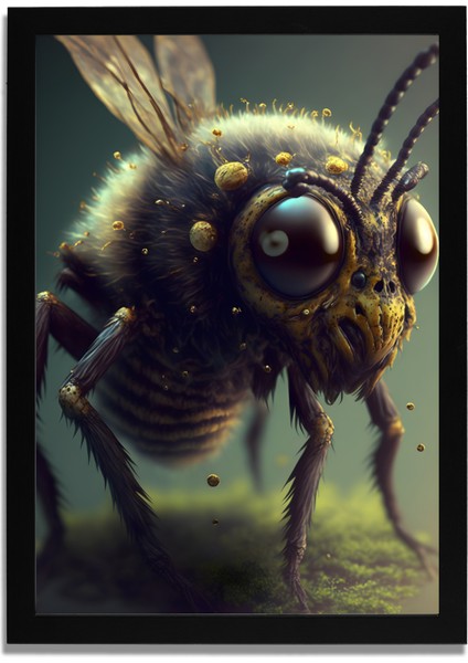 Yapay Zeka Görselli Mdf Plastik Çerçeveli Dekoratif Tablo