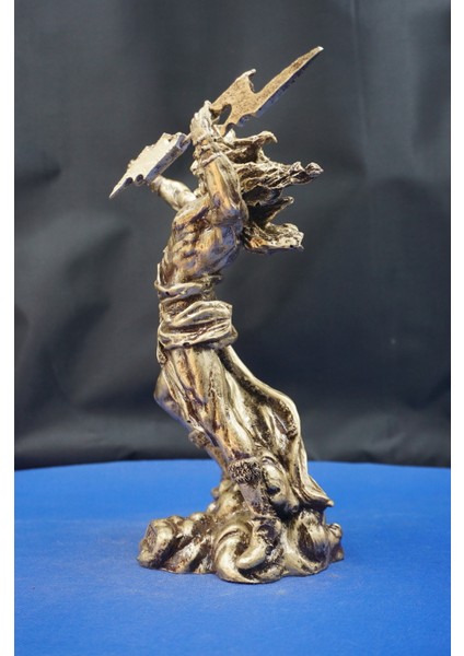 Mitolojik Tasarım Zeus Heykel Biblo - Ev Ofis Dekoratif Hediyelik Aksesuar (25 cm ) fiyatları