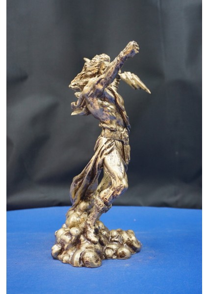 Mitolojik Tasarım Zeus Heykel Biblo - Ev Ofis Dekoratif Hediyelik Aksesuar (25 cm ) fırsatları