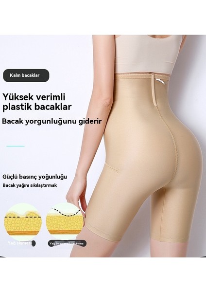 Bayanlar Yüksek Bel Doğum Sonrası Göbek Kontrol Korset Bel Şekillendirme Kalça Kaldırma Düğmeli Yüksek Elastik Kasık Sıkma Vücut Tek Parça Tayt (Yurt Dışından)