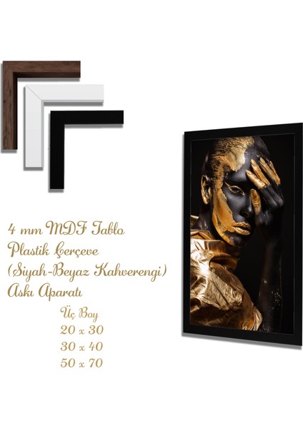 Yapay Zeka Görselli Mdf Plastik Çerçeveli Dekoratif Tablo fiyatları