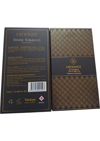 Fever Tobacco Unisex Parfum EDP 10 ml