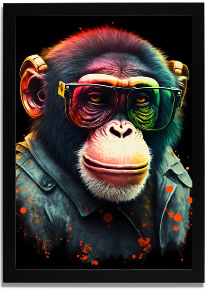 Yapay Zeka Görselli Mdf Plastik Çerçeveli Dekoratif Tablo