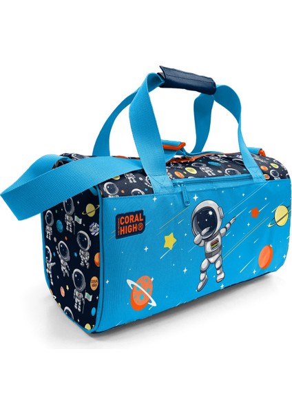 Kids Lacivert Mavi Astronot Desenli Spor Çantası 27538
