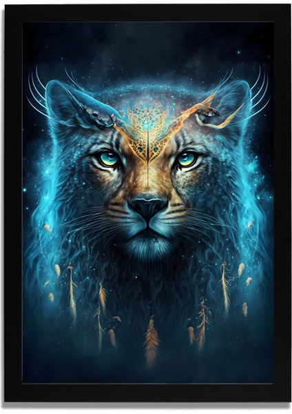 Yapay Zeka Görselli Mdf Plastik Çerçeveli Dekoratif Tablo