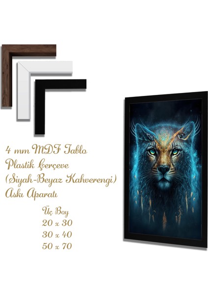 Yapay Zeka Görselli Mdf Plastik Çerçeveli Dekoratif Tablo fiyatları