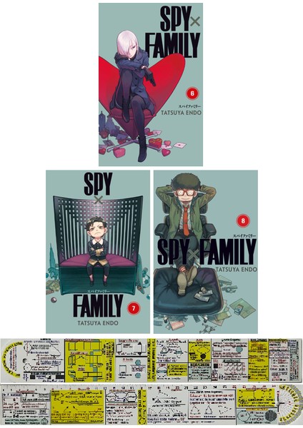 Spy x Family 6-7-8. Ciltler Manga Seti + Mat. Öğreten Cetvel