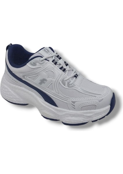 Flet 329 Kadın Beyaz File Yürüyüş Koşu Kalın Taban Spor Ayakkabı fırsatları