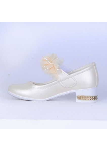26-Herbebe Fırfırlı 3cm Kız Çocuk Topuklu Ayakkabı fiyatları