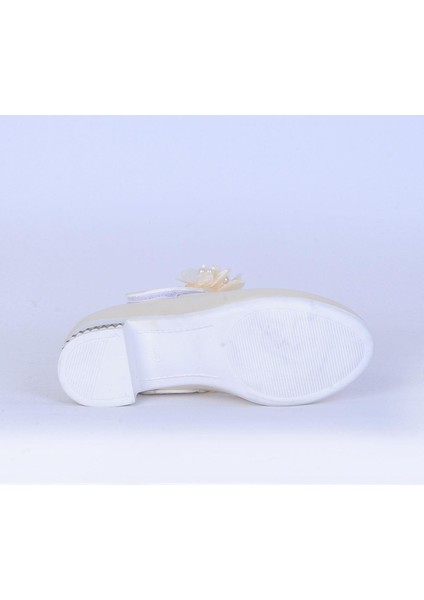 26-Herbebe Fırfırlı 3cm Kız Çocuk Topuklu Ayakkabı fırsatları