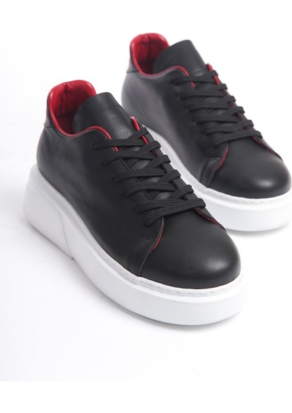 Dante Model Deri Kadın Bağcıklı Kalın Taban Sneaker Spor Ayakkabı