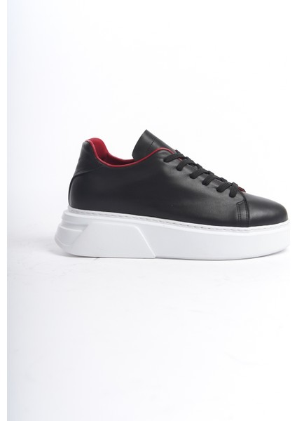Dante Model Deri Kadın Bağcıklı Kalın Taban Sneaker Spor Ayakkabı