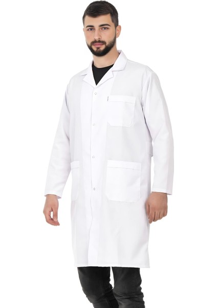 Erkek Beyaz Doktor Önlüğü