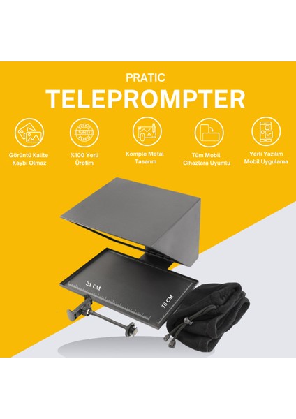 Pratic Teleprompter (Yerli ve Milli Üretim & Yazılım)