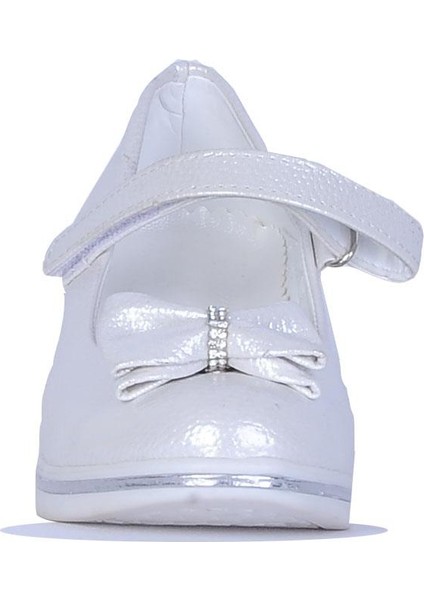Lunedi Krem Rugan 4cm Topuklu Kız Çocuk Ayakkabı modelleri