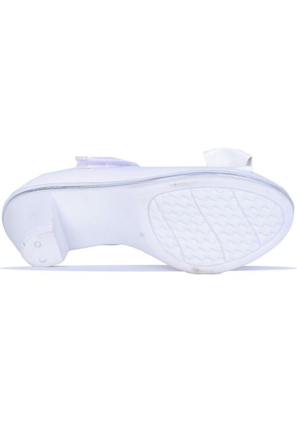 Lunedi Beyaz Rugan 4cm Topuklu Kız Çocuk Ayakkabı fırsatları