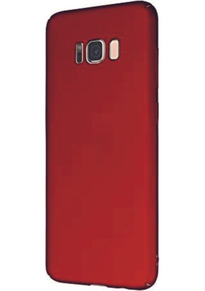 Samsung Galaxy S8 Uyumlu Parlak Kırmızı Esnek Silikon Kılıf Arka Kapak