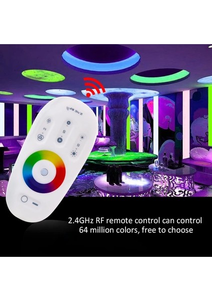 Dokunmatik Uzaktan Kumanda LED Rgb Kontrol Cihazı Dc 5-24V Karartma Dinamik Modu