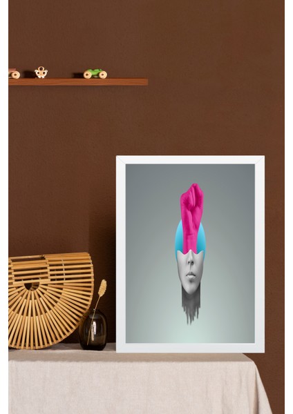 Yapay Zeka Görselli Mdf Plastik Çerçeveli Dekoratif Tablo indirimleri