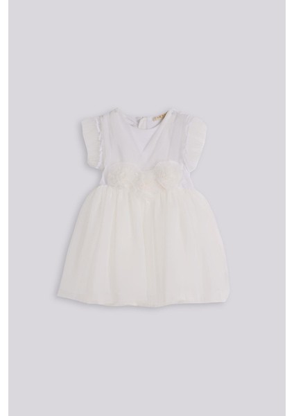 Bg Store Kız Çocuk Beyaz Elbise