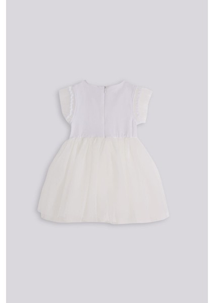 Bg Store Kız Çocuk Beyaz Elbise
